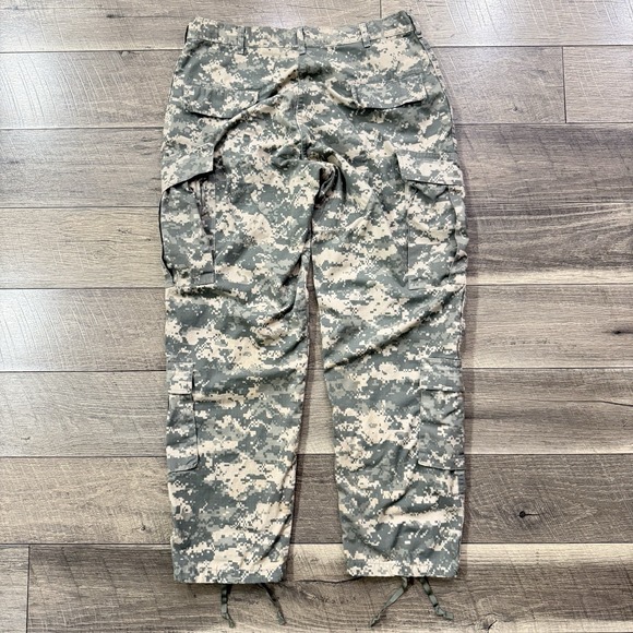 US Army ACU Combat Trousers Mens Medium Regular Digital Camo Ripstop Cargo Pants - Picture 4 of 11
